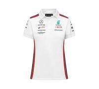 Polo Femme - Mercedes-AMG Petronas - Officiel - Formule 1 - Manches courtes - Blanc XL