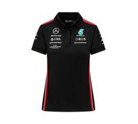 Polo Femme - Mercedes-AMG Petronas - Officiel Formule 1 - Noir - Réplique des pilotes - Collection Team XS