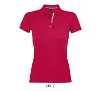 Polo femme Sol's Portland Rouge L
