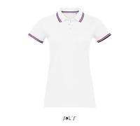 Polo femme - Sol's - Prestige - Blanc - Manches courtes - Col polo XL