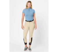 Polo femme technique LeMieux Mia Mesh Bleu 40