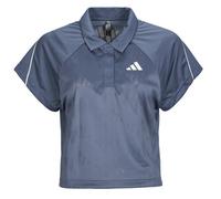 Polo femmes adidas Stadium 3-Stripes Tennis Inspired Jacquard Polo Shirt T-Shirt Bleu EU M
