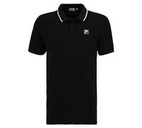 Fila, Homme, Tops, Noir, Taille: M Polo Élégant avec Détails Contrastés