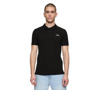 Fila, Homme, Tops, Noir, Taille: S Polo en Coton Noir Style Classique