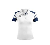 Acerbis Sports Kemari, polo-shirt femme 4XS Blanc/Bleu Foncé Blanc/Bleu Foncé
