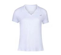 Polo fille Babolat Play Blanc 6/8 ans