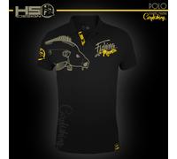 Hotspot Design Fishing Mania Carpfishing Short Sleeve Polo Noir L Homme