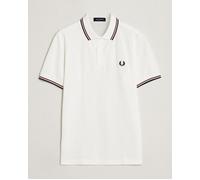 Polo Fred Perry Blanc M3600 twin tipped M