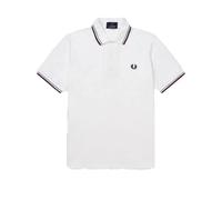 Polo Fred Perry Twin Tipped Blanc 40