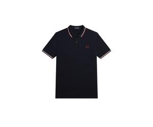 Polo Fred Perry Twin Tipped Bleu 2XL