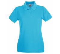 Polo Fruit Of The Loom, 100% coton, coupe féminine, femme et fille (BC1377)