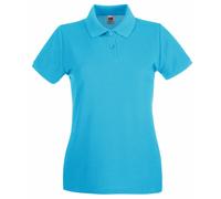 Polo Fruit Of The Loom, 100% coton, coupe féminine, femme et fille (BC1377)