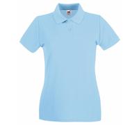 Polo Fruit Of The Loom, 100% coton, coupe féminine, femme et fille (BC1377)