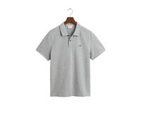 GANT Polo Reg Shield manches courtes en piqué Gris chiné Taille M Homme