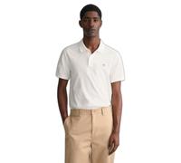 GANT Polo REG Shield en piqué, manches courtes – Blanc – L Homme