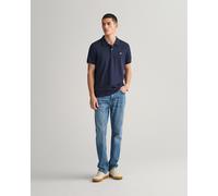 Polo Gant Shield manches courtes bleu marine - M