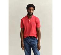 Polo Gant Shield manches courtes rouge intense - M