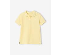 VERTBAUDET Polo Manches Courtes Broderie Poitrine garçon Jaune pâle 12A