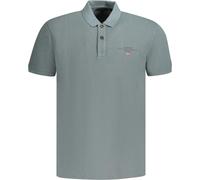 Polo gris à manches courtes pour hommes - coupe regular avec broderie, taille : S Couleur : Grigio