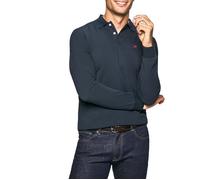 Hackett Slim Fit Logo Long Sleeve Polo Bleu M Homme
