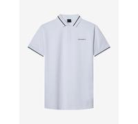 Polo Hackett Tipped manches courtes blanc bleu marine - M