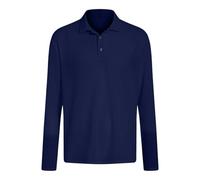 Polo Homme à Manches Longues Travail Boutons Polos Chemise Respirants Décontractés T Shirts à Rayures Multicolores Cintré Respirant Manches Longues Col Revers Golf Coupe ajustée décontracté Running