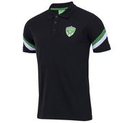 Polo homme - AS SAINT ETIENNE - ASSE - 65% coton - Manches courtes - Noir S