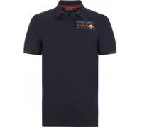 Polo Homme - Aston Martin - F1 Racing Formula Team RB Officiel - Bleu - Manches courtes - Col polo XS