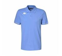 Polo homme BARLI - Kappa - Coupe droite - Manches courtes - Multisport - Bleu clair, blanc L