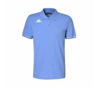 Polo homme BARLI - Kappa - Coupe droite - Manches courtes - Multisport - Bleu clair blanc XXXL