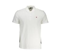 Polo Homme Blanc Textile - NAPAPIJRI - SF19588 - Été - Regular - Manches courtes - Col polo S