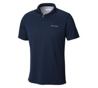 Polo homme - Columbia - coupe droite - manches courtes - col boutonné - bleu marine et blanc L