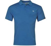 Polo Homme - Dunlop - Bleu - Manches courtes - Col polo - Coupe regular S