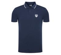 Polo homme EA7 Emporio Armani - Bleu - Manches courtes - Logo EA7 Emporio Armani XS