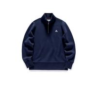 Polo Homme en Piqué à Zip 1/4 - Atlantic Navy - Taille L