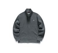 Polo Homme en Piqué à Zip 1/4 GS-M-206 - Charcoal Mélangé Taille L
