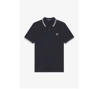 Polo Homme - Fred Perry - M3600 - Double liseré - Bleu marine XS