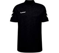 Polo Homme - HUMMEL - Go - 100% Coton - Noir/Blanc - Col Polo - Manches Courtes M
