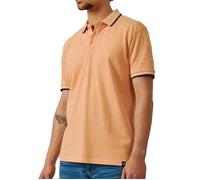 Polo Homme KAPORAL - Orange 100% coton bio - Manches courtes Col polo boutonné S