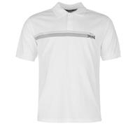 Polo homme LONSDALE LONDON - Ref. 545005 - Blanc - Logo lion - Manches courtes - Col polo XXXL