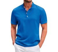 Polo Homme Manches Courtes Col V T Shirt Été Manches Courtes Sportswear, Amazon Mon Compte - Travail Leger Sport T-Shirt Grande Taille Pas Cher Chemisier Top(Bleu Royal,XXL)