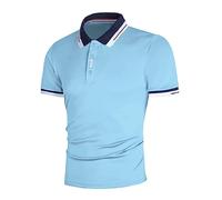 Polo Homme Manches Courtes Polos D'été Casual Polo de Sport Golf Tennis Regular Slim Polo T-Shirt Business Polo pour Homme Séchage Rapide Hauts de Sport Henley T Shirt Coupe
