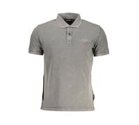 Polo Homme NAPAPIJRI - Gris - Manches Courtes - Col Polo S