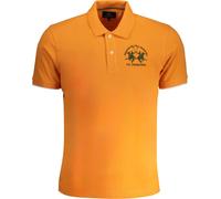 Polo homme orange - coupe regular, détails contrastés, broderie, taille : S Couleur : Arancione