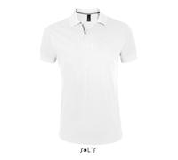 Polo homme - Portland - Blanc - Manches courtes - 100% coton - Taille 3XL S