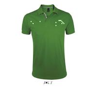 Polo Homme - Portland - Vert Bourgeon - Manches Courtes - 100% Coton Ringspun - Coupe Ajustée XXXL