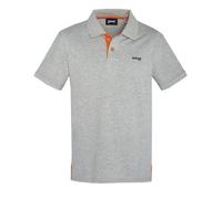 Schott NYC Polo Manches Courtes Shirt, Hgrey/Orange, S Mens