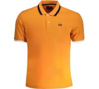 Polo homme slim fit orange avec broderie et détails contrastés, taille : S Couleur : Arancione