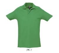 Polo homme - SOL'S - Spring II - Vert Prairie - 100% coton - Manches courtes - Coupe droite L