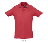 Polo homme - Spring II - Rouge - Manches courtes - Maille piquée 210 - 100% coton peigné XXXL